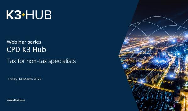 On-demand webinar: Tax for non-tax specialists