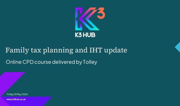 On-demand webinar: Family tax planning and IHT update