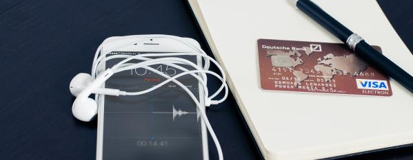 Fintech mobile banking credit card