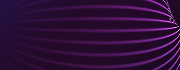 Abstract image of purple lines in a geometric shape