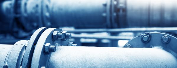 water treatment plant pipes