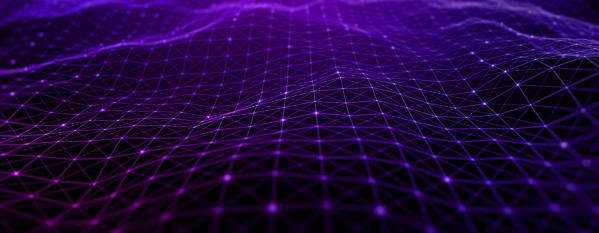 Purple connected lines abstract image