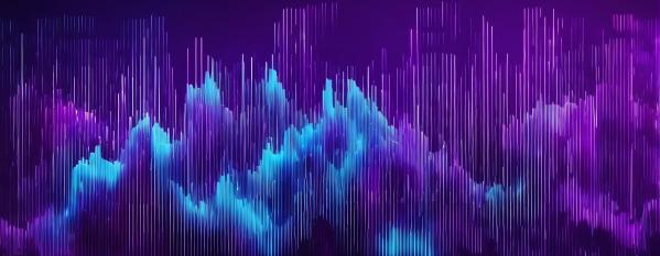 purple blue abstract soundwave