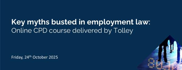 CPD webinar cover - Key myths busted in employment law
