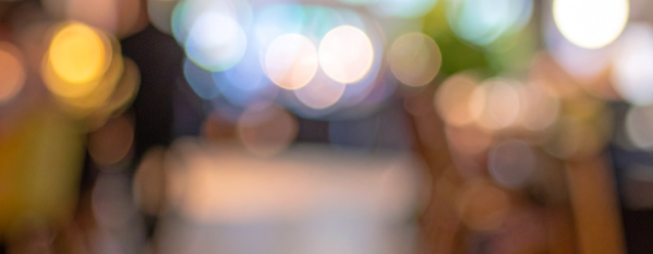 restaurant abstract image lights blurred