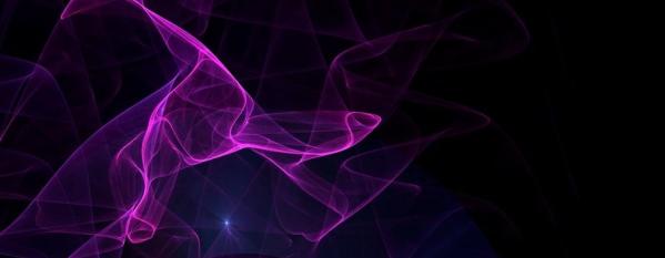 purple on black light swirl abstract